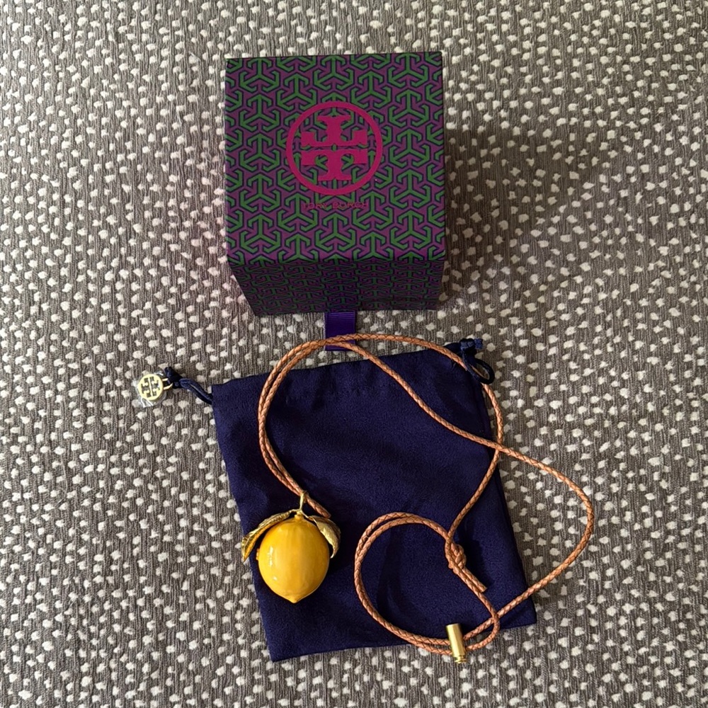 Tory Burch Lemon Locket Necklace